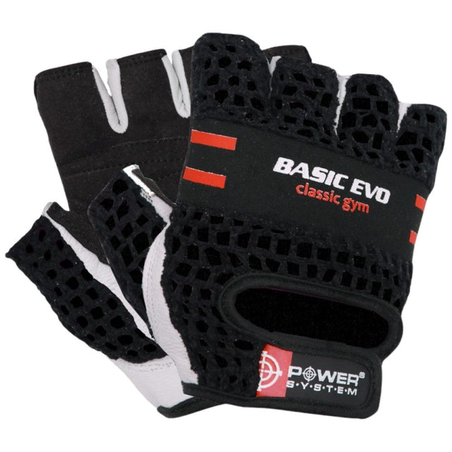 Fitness Gloves Basic Evo - Red  Power System - Nutra Best Bulgaria