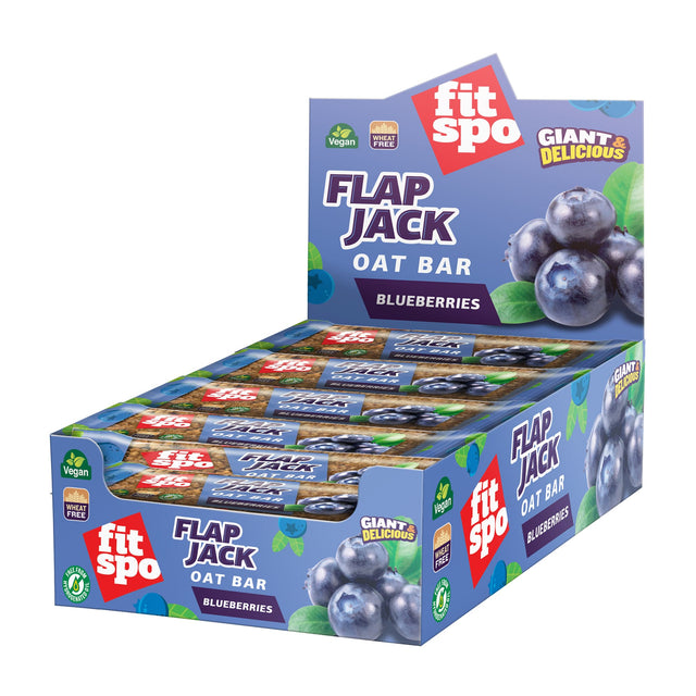 Flap Jack - Energy Oat Bar Боровинка - 12 x 80 грама  FitSpo - Nutra Best Bulgaria