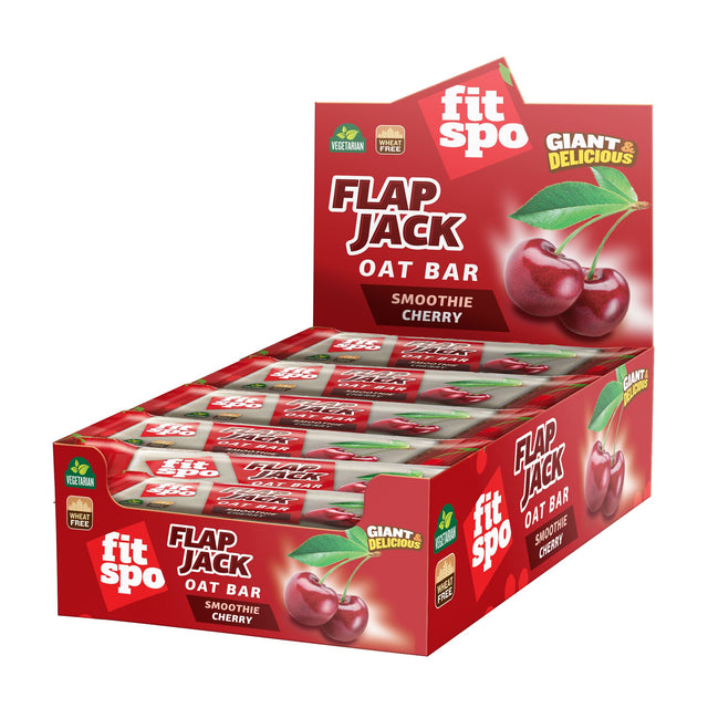 Flap Jack - Energy Oat Bar Череша - 12 x 90 грама  FitSpo - Nutra Best Bulgaria
