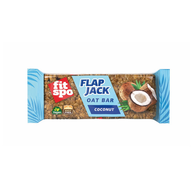 Flap Jack - Energy Oat Bar Кокос - 80 грама  FitSpo - Nutra Best Bulgaria