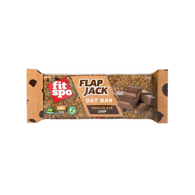 Flap Jack - Energy Oat Bar Шоко Чип - 80 грама  FitSpo - Nutra Best Bulgaria