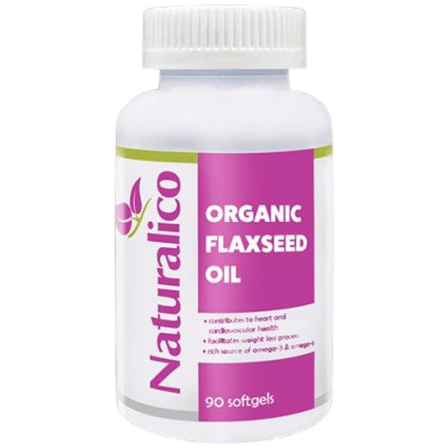 Flax Seed Oil - 90 Гел капсули  Naturalico - Nutra Best Bulgaria