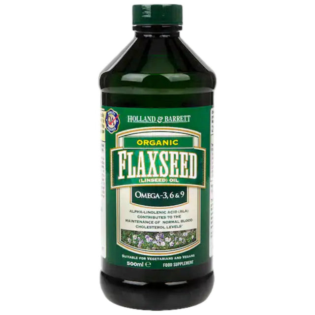 Flaxseed Oil / Organic - 500 мл  Holland & Barrett - Nutra Best Bulgaria