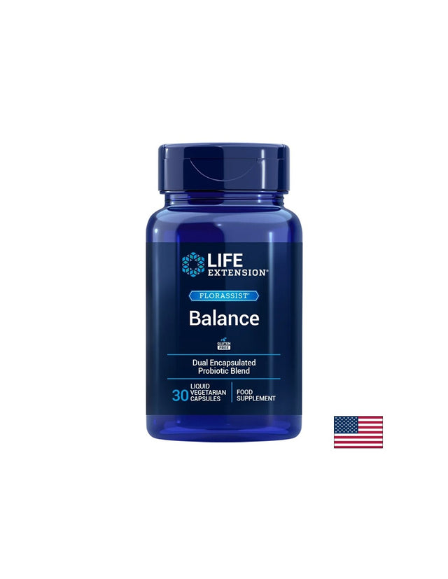 Пробиотик Florassist™ Balance, 15 млрд. CFU/ 50 mg х 30 капсули  Life Extension - Nutra Best Bulgaria