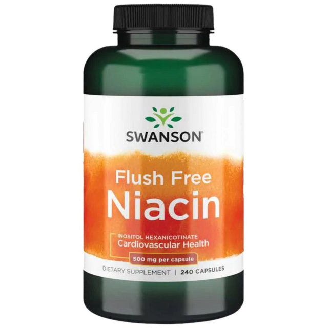 Flush Free Niacin 500 mg - 240 капсули  Swanson - Nutra Best Bulgaria