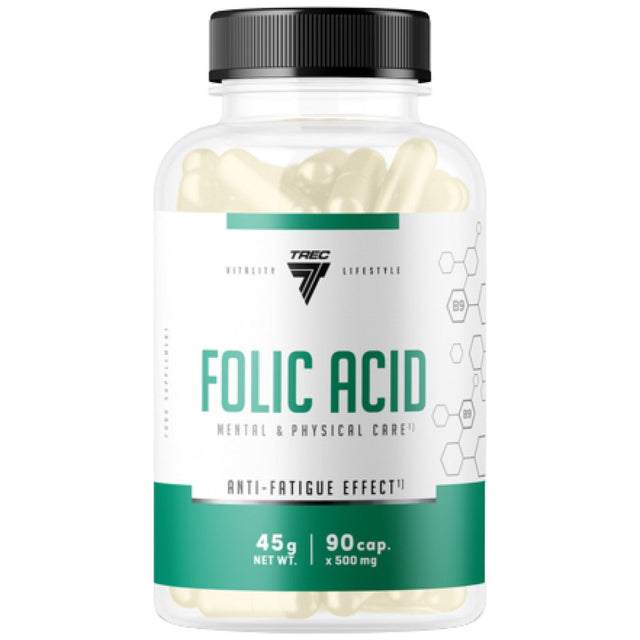 Folic Acid 400 mcg - 90 капсули  Trec Nutrition - Nutra Best Bulgaria