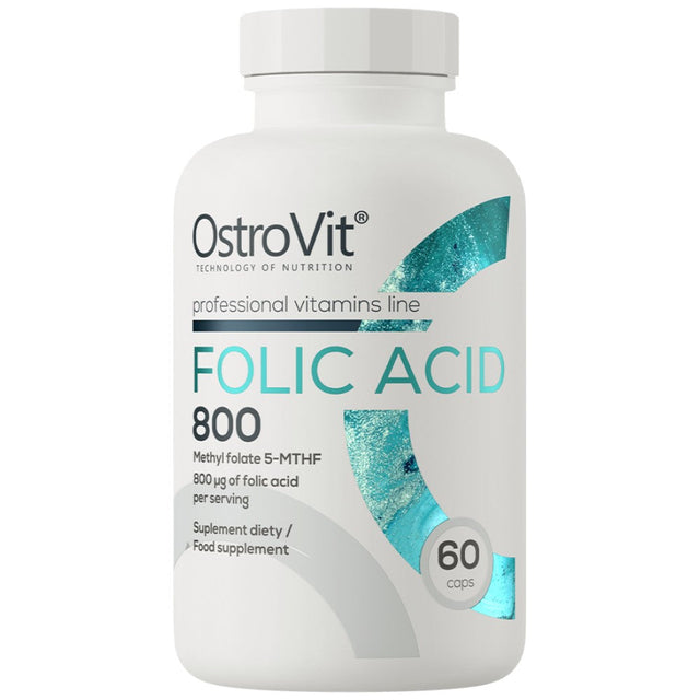 Folic Acid 800 mg | Methyl Folate 5-MTHF 60 капсули  OstroVit - Nutra Best Bulgaria