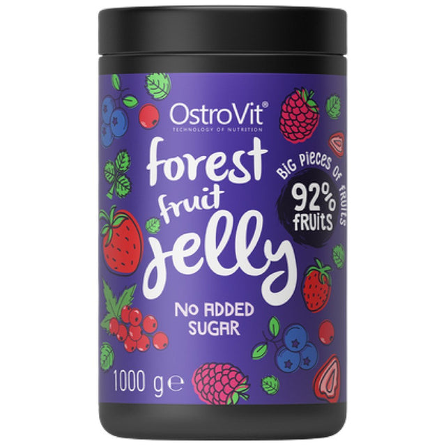 Forest Fruit Jelly | 92% Real Fruits ~ No Added Sugar 1000 грама  OstroVit - Nutra Best Bulgaria