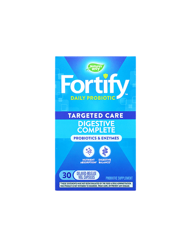 Fortify Dual Action Digestive Complete 20 Billion Active Probiotics - 30 капсули  Nature’s Way - Nutra Best Bulgaria