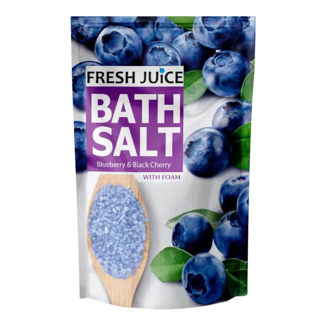 Fresh Juice, Blueberry & Black Cherry, Bath Salt, 500 g  Fresh Juice - Nutra Best Bulgaria