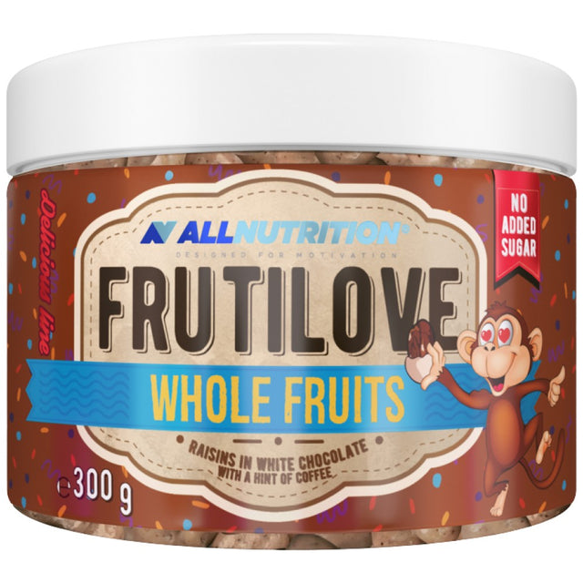 FrutiLove | Raisins in White Chocolate and Coffee 300 грама  AllNutrition - Nutra Best Bulgaria