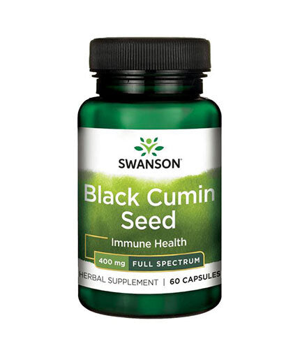 Full Spectrum Black Cumin Seed 400 mg - 60 капсули  Swanson - Nutra Best Bulgaria