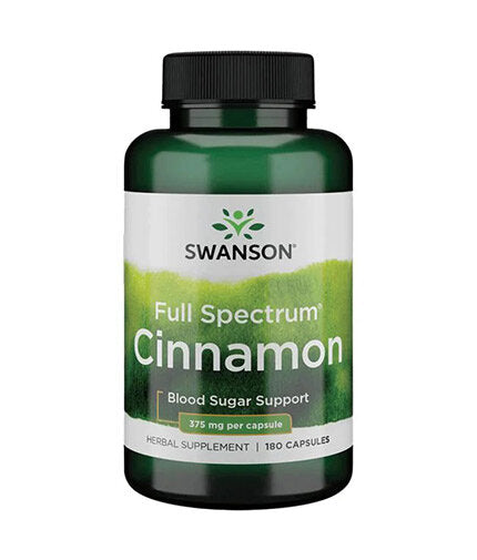 Full Spectrum Cinnamon 375 mg - 180 капсули  Swanson - Nutra Best Bulgaria