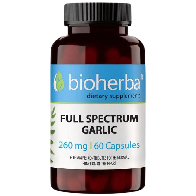 Full Spectrum Garlic 260 mg - 60 капсули  Bioherba - Nutra Best Bulgaria