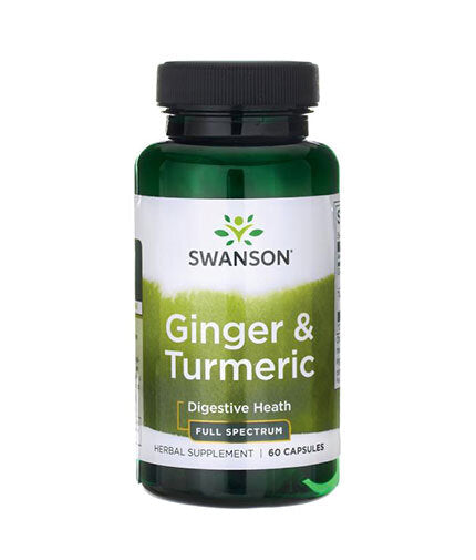 Full Spectrum Ginger & Turmeric - 60 капсули  Swanson - Nutra Best Bulgaria