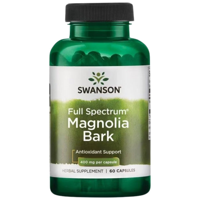 Full Spectrum Magnolia Bark 400 mg 60 капсули  Swanson - Nutra Best Bulgaria