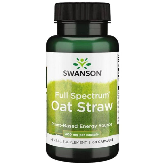Full Spectrum Oat Straw 400 mg 60 капсули  Swanson - Nutra Best Bulgaria