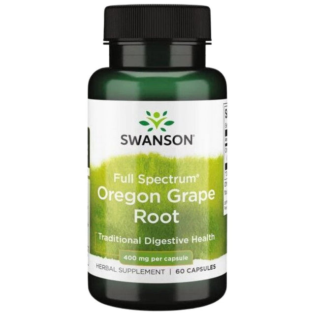 Full Spectrum Oregon Grape Root 400 mg 60 капсули  Swanson - Nutra Best Bulgaria