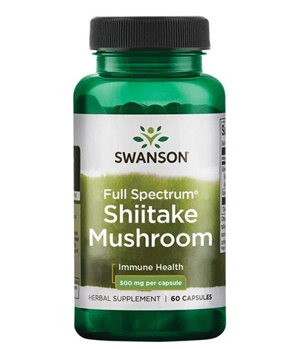 Full Spectrum Shiitake Mushroom 500 mg - 60 капсули  Swanson - Nutra Best Bulgaria