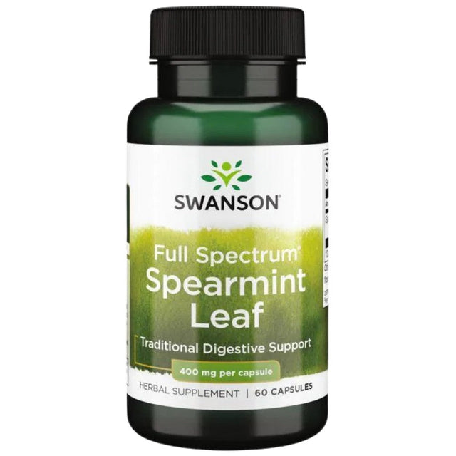 Full Spectrum Spearmint Leaf 400 mg 60 капсули  Swanson - Nutra Best Bulgaria