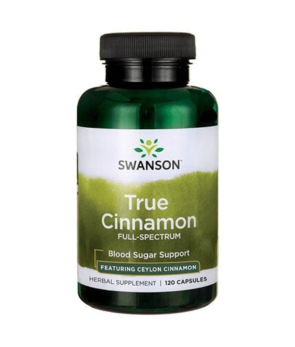 Full Spectrum True Cinnamon 300 mg - 120 капсули  Swanson - Nutra Best Bulgaria