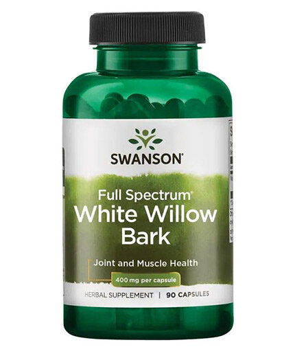 Full Spectrum White Willow Bark 400 mg / 90 Caps - 0  Swanson - Nutra Best Bulgaria