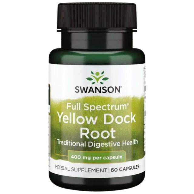 Full Spectrum Yellow Dock Root 400 mg 60 капсули  Swanson - Nutra Best Bulgaria