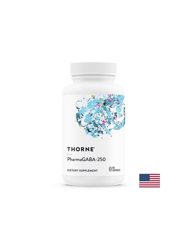 ГАБА (GABA) – Спокойствие, релаксация и нервен баланс, 250 mg, 60 капсули  Thorne - Nutra Best Bulgaria