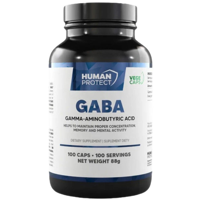 GABA 750 mg - 100 капсули  Human Protect - Nutra Best Bulgaria