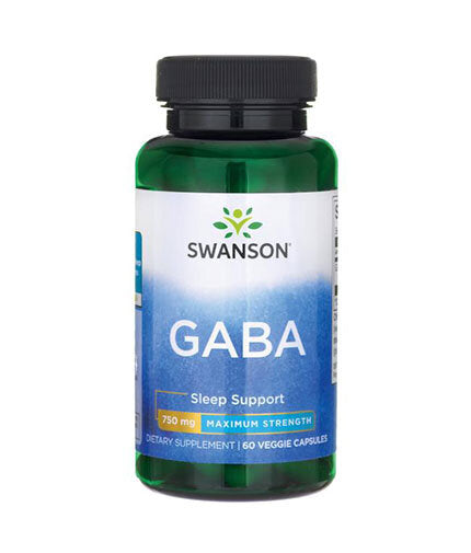 GABA 750 mg / Maximum Strength - 60 капсули  Swanson - Nutra Best Bulgaria
