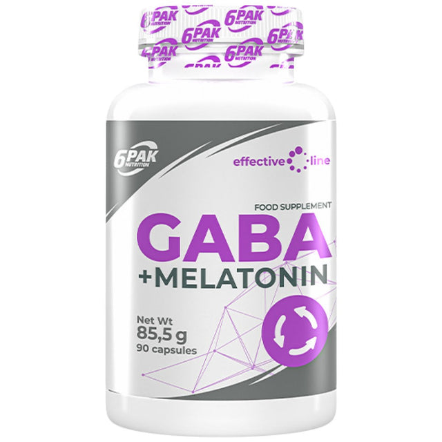 GABA + Melatonin - 90 капсули  6PAK Nutrition - Nutra Best Bulgaria