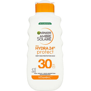 GARNIER - Ambre Solaire Hydra 24h Protect High Protection Milk SPF 30 - Opalovací mléko - 175ml  GARNIER - Nutra Best Bulgaria