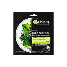 GARNIER - Black Textile Mask with Seaweed Extract Pure Charcoal Skin Natura l s (Black Tissue Mask) 28 g - 28.0g  GARNIER - Nutra Best Bulgaria