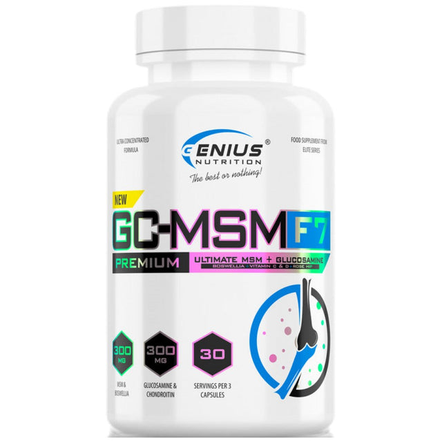 GC-MSM F7 | with Added Boswellia - 90 капсули  Genius Nutrition - Nutra Best Bulgaria