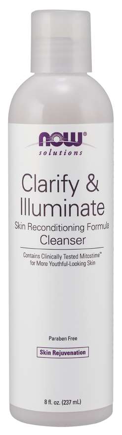 Почистващ гел за лице - GEL CLEANSER CLARIFY & ILLUMINATE AGE TRANSFORM - 237 ml  NOW Foods - Nutra Best Bulgaria