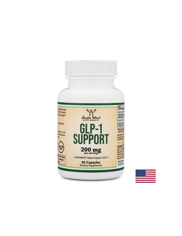 GLP-1 Support – Контрол на апетита и кръвната захар, ERIOMIN®, 200 mg, 60 капсули  Double Wood - Nutra Best Bulgaria