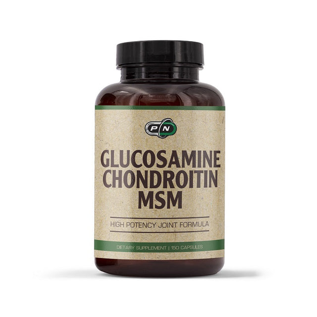 GLUCOSAMINE CHONDROITIN MSM - 150 capsules  Pure Nutrition - Nutra Best Bulgaria