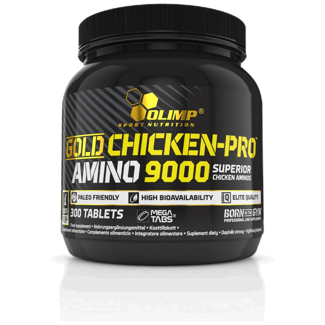 GOLD Chicken-Pro AMINO 9000 Mega Tabs - 300 Таблетки  Olimp - Nutra Best Bulgaria