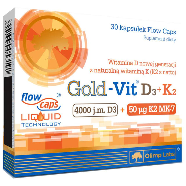 GOLD-Vit D3 + K2 30 капсули  Olimp - Nutra Best Bulgaria