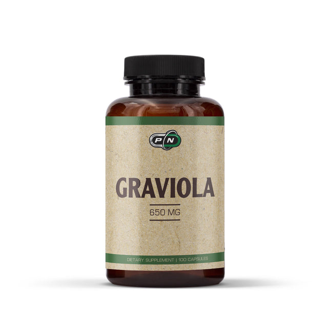 GRAVIOLA 650 mg - 100 Capsules  Pure Nutrition - Nutra Best Bulgaria