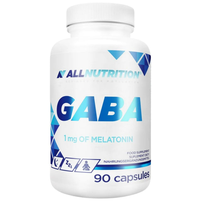 Gaba 750 mg | with Melatonin 1 mg - 90 капсули  AllNutrition - Nutra Best Bulgaria