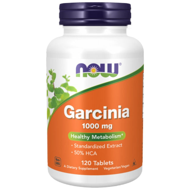 Garcinia 1000 mg - 120 Таблетки  NOW Foods - Nutra Best Bulgaria