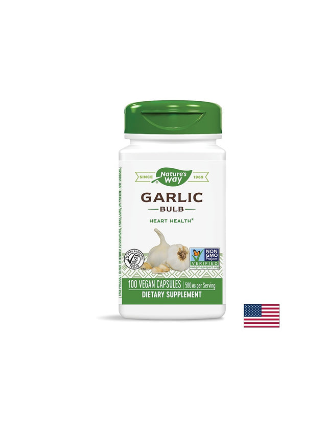Garlic 580 mg - 100 капсули  Nature’s Way - Nutra Best Bulgaria