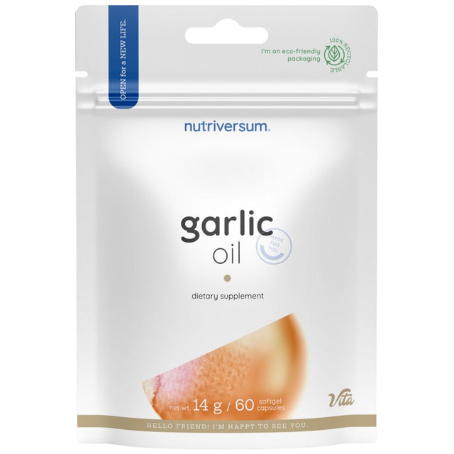 Garlic Oil 30 mg - 60 капсули  Nutriversum - Nutra Best Bulgaria