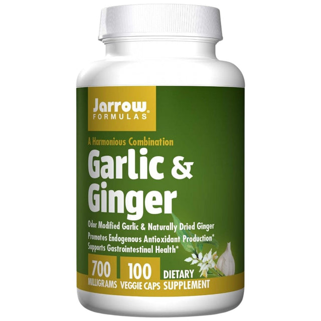 Garlic and Ginger 700 mg 100 капсули  Jarrow Formulas - Nutra Best Bulgaria