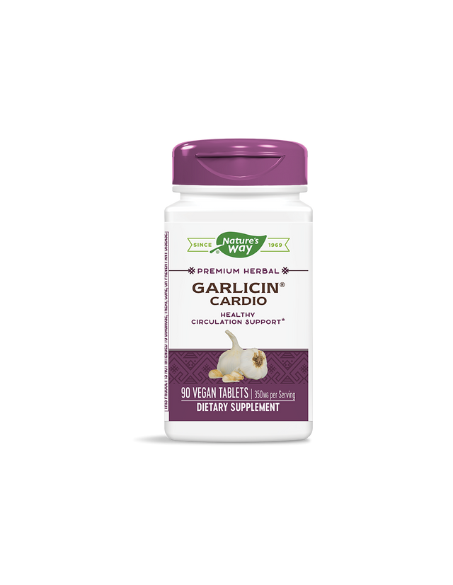 Garlicin Cardio 350 mg - 90 капсули  Nature’s Way - Nutra Best Bulgaria