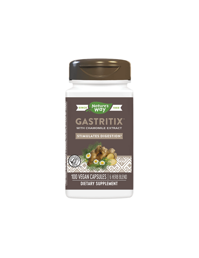 Gastritix™ - Гастритикс™ – билкова формула срещу газове и подут корем, 100 капсули Nature’s Way  Nature’s Way - Nutra Best Bulgaria