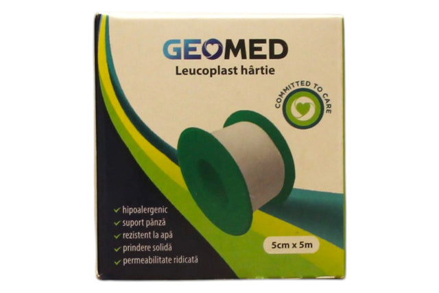Geomed, Geomed, Leukoplast, Paper, 5 cm x 5 m  Geomed - Nutra Best Bulgaria