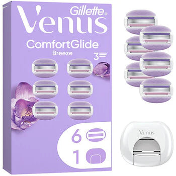 Gillette - ComfortGlide Breeze ( 6 ks ) - Náhradní hlavice + kryt  Gillette - Nutra Best Bulgaria