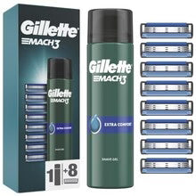 Gillette - Gillette Mach3 Extra Comfort Shave Gel Set ( 8 pcs ) - 200ml - Feel You